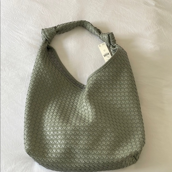 Anthropologie Handbags - Woven Green Tote Bag- Anthropologie